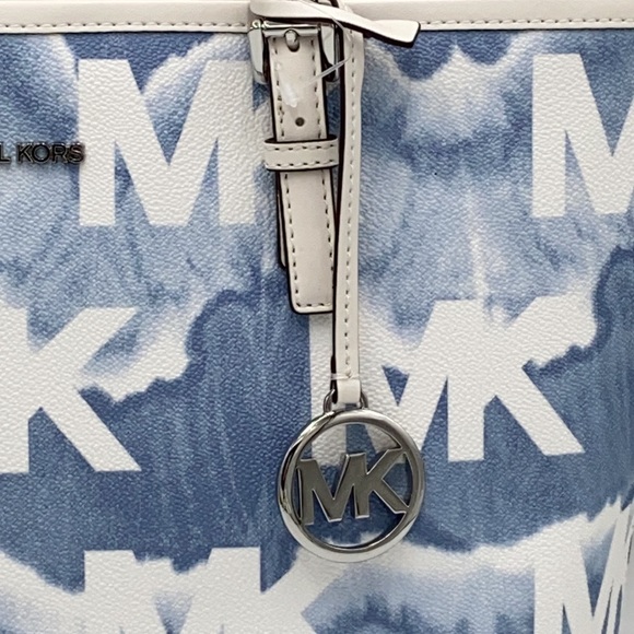 MICHAEL KORS MEDIUM SHIBORI PRINT LOGO TOTE BAG - Picture 15 of 16